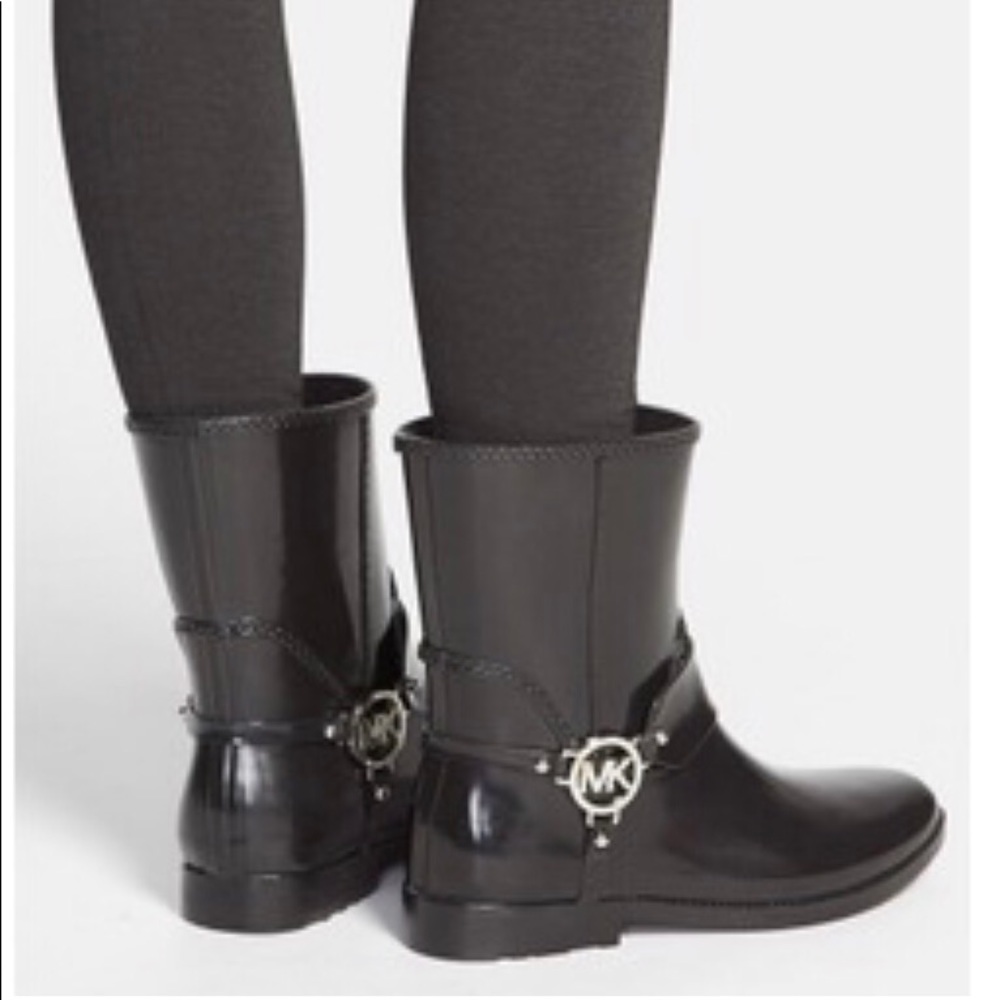 Michael Kors Fulton Harness Rain Boots Size 6